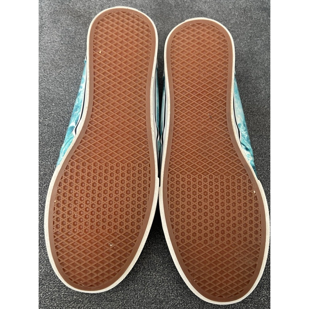 Vans Watercolor Aqua/Blue/White Canvas Sneakers, Women's Sz. 7.5 , Super‎ Cute! - Picture 5 of 7